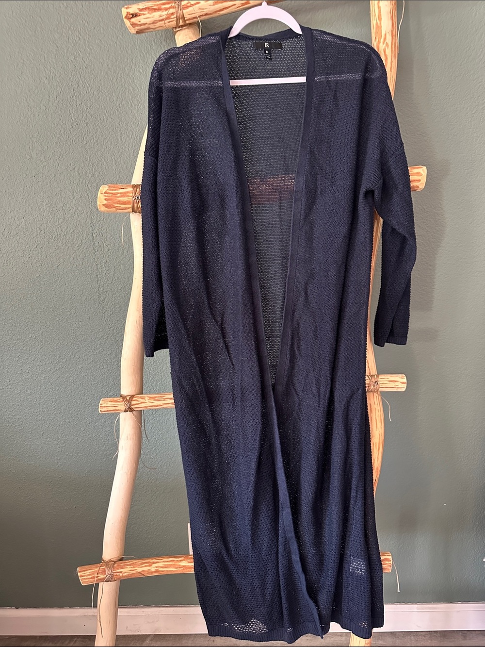 100% Linen  Duster Open Cardigan Petite